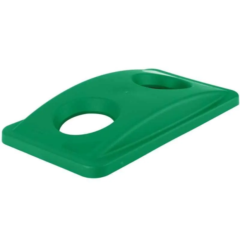 Rubbermaid Slim Jim szemetes kuka tető - üveggyűjtős-zöld