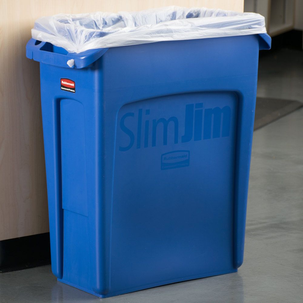 Rubbermaid Slim Jim keskeny szemetes kuka 60L-kék ( 4db/karton)