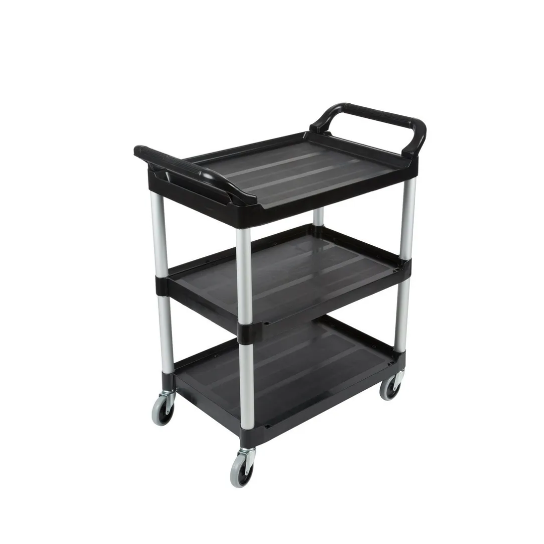 Rubbermaid kisméretű szervízkocsi, fekete