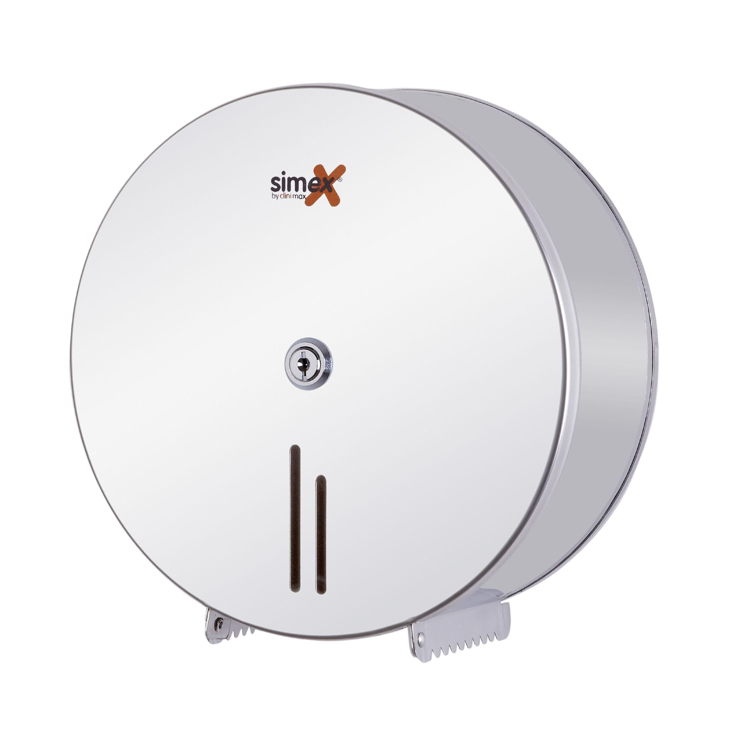 Simex rozsdamentes ipari wc papír adagoló-fényes-Ø285mm