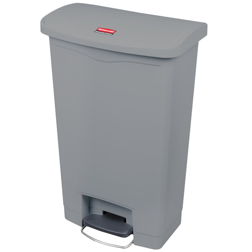 Rubbermaid Step-on keskeny szemetes kuka-szürke- 50L