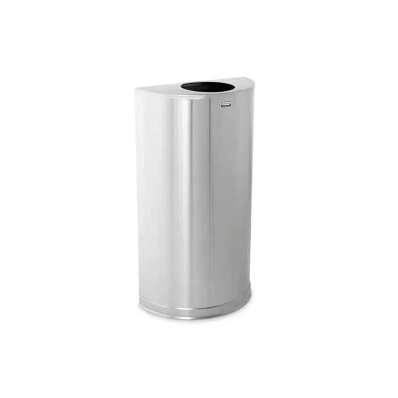 Rubbermaid dekoratív félkör alakú szemetes - 45 literes- ezüst