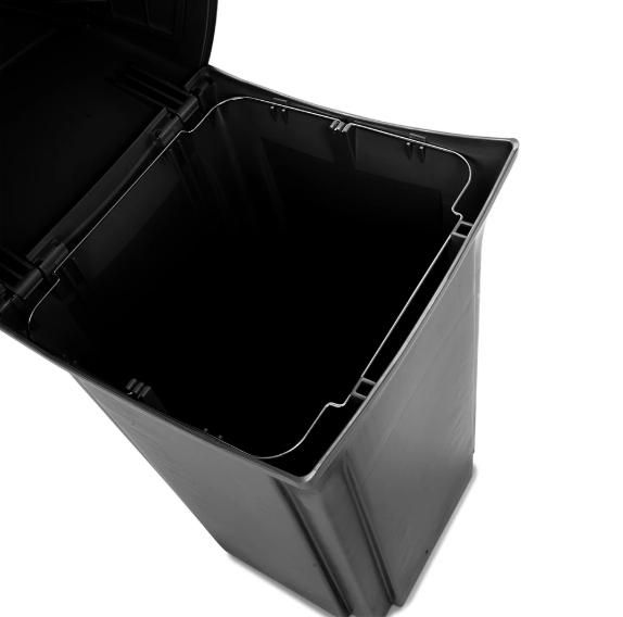 Rubbermaid Ranger kültéri szemetes, zárt-fekete-170,3L