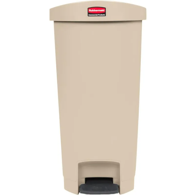 Rubbermaid Step-On szemetes kuka 50 liter- bézs- 2 irányba nyíló tetővel