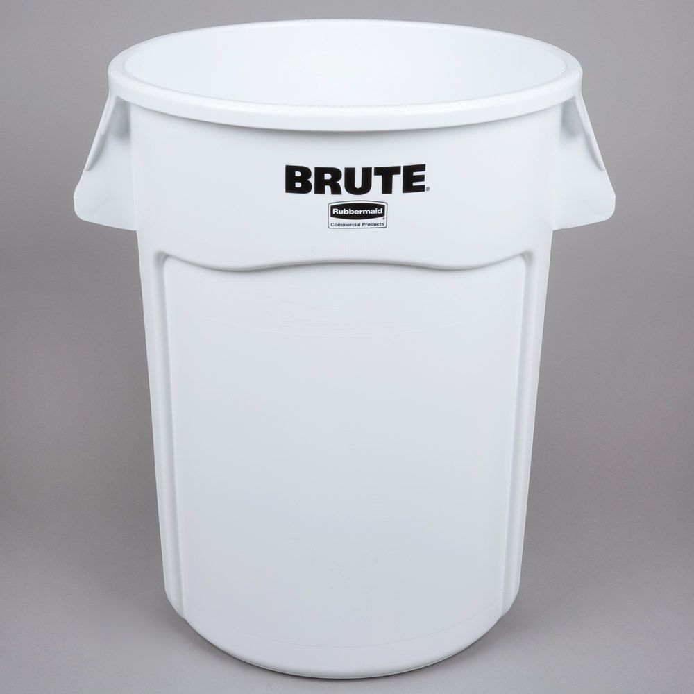 Rubbermaid Brute törhetetlen szemetes konténer- 166L -fehér 