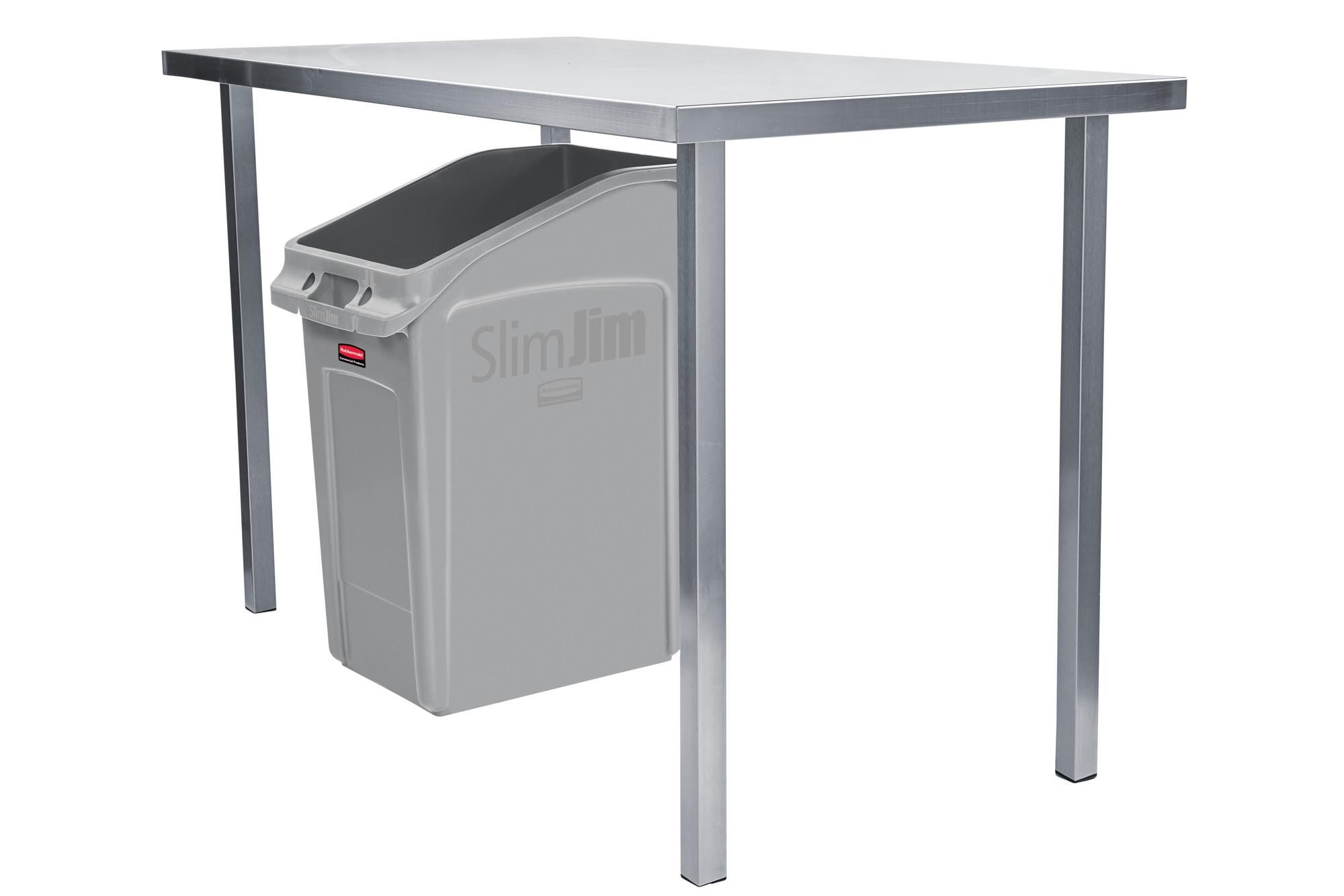 Rubbermaid Slim Jim asztal alá helyezhető kuka 87L szürke