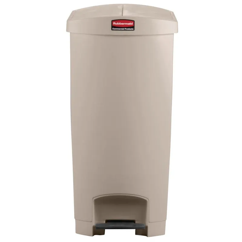 Rubbermaid Step-On szemetes kuka 90 liter- bézs- 2 irányba nyíló tetővel