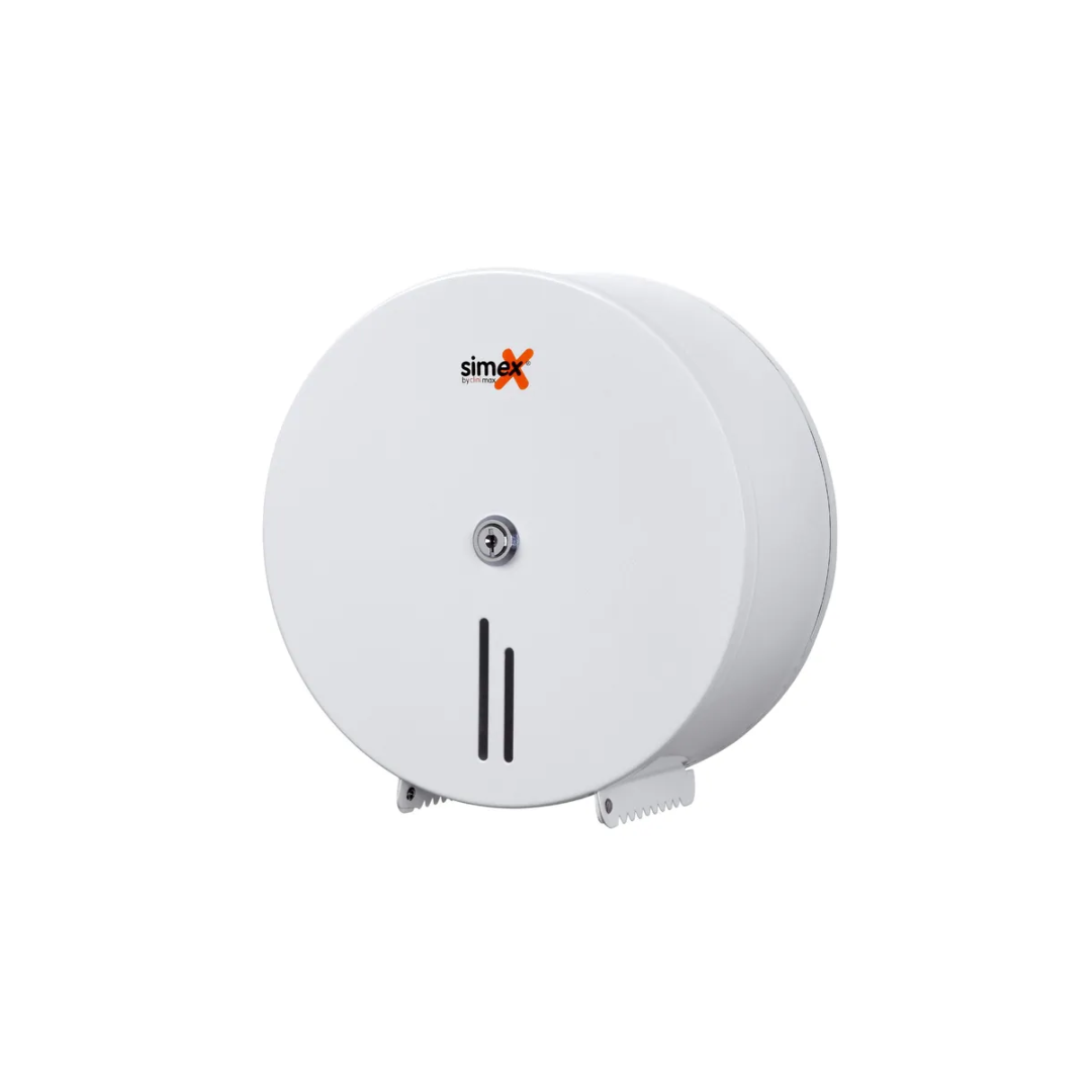 Simex acél ipari wc papír adagoló -fehér-Ø250mm