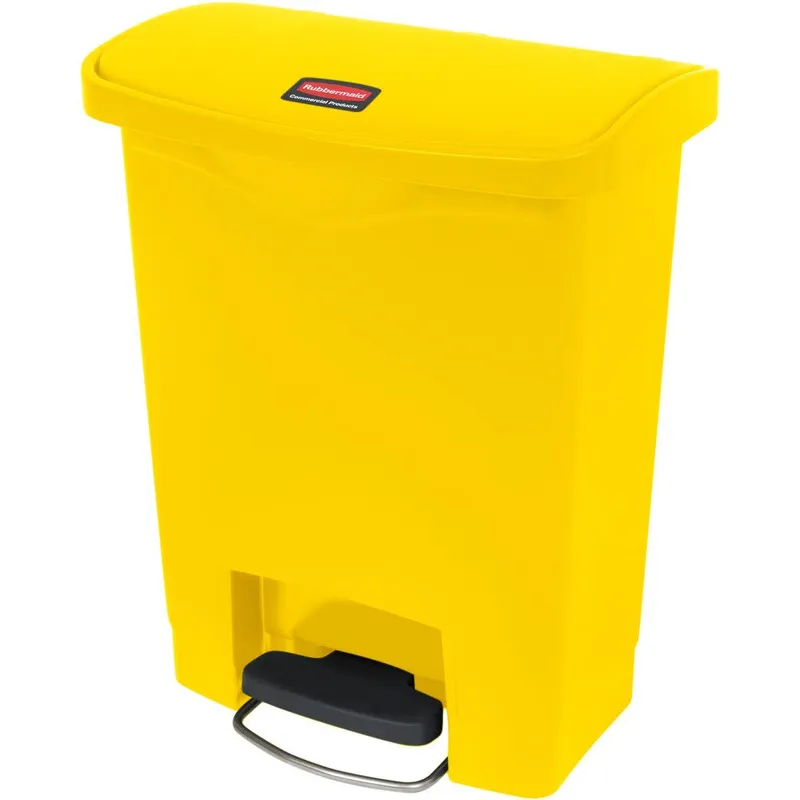 Rubbermaid Step-On keskeny pedálos szemetes kuka-sárga-30L