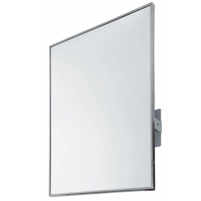 Mediclinics dönthető tükör rozsdamentes acél kerettel-800x600mm-szatén