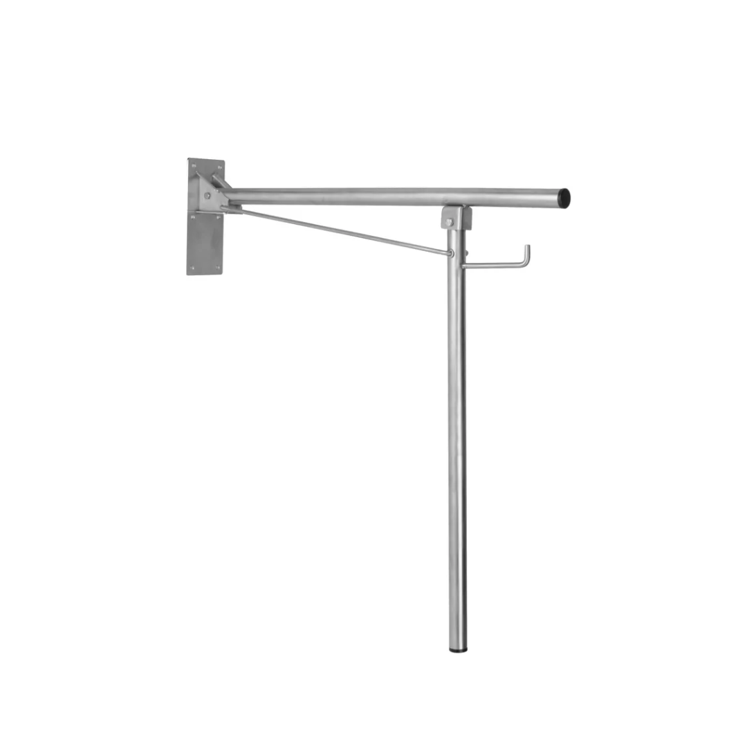 Mediclinics mozgássérült kapaszkodó wc papír tartóval, szatén- 807x850mm