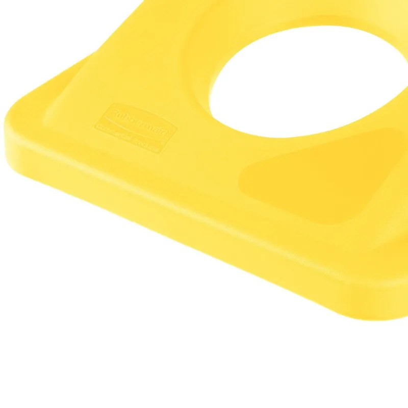 Rubbermaid Slim Jim üveggyűjtős tető-sárga színű
