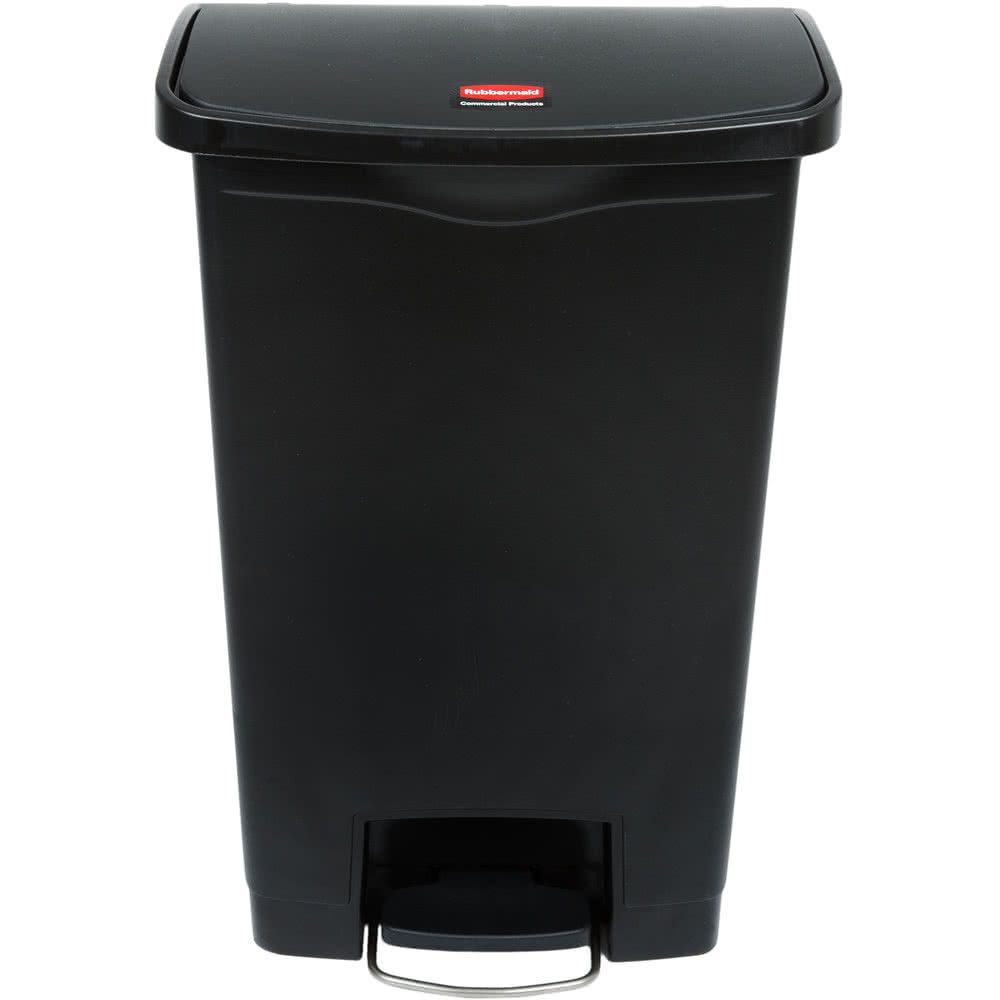 Rubbermaid Step-on keskeny szemetes kuka-fekete-50 literes