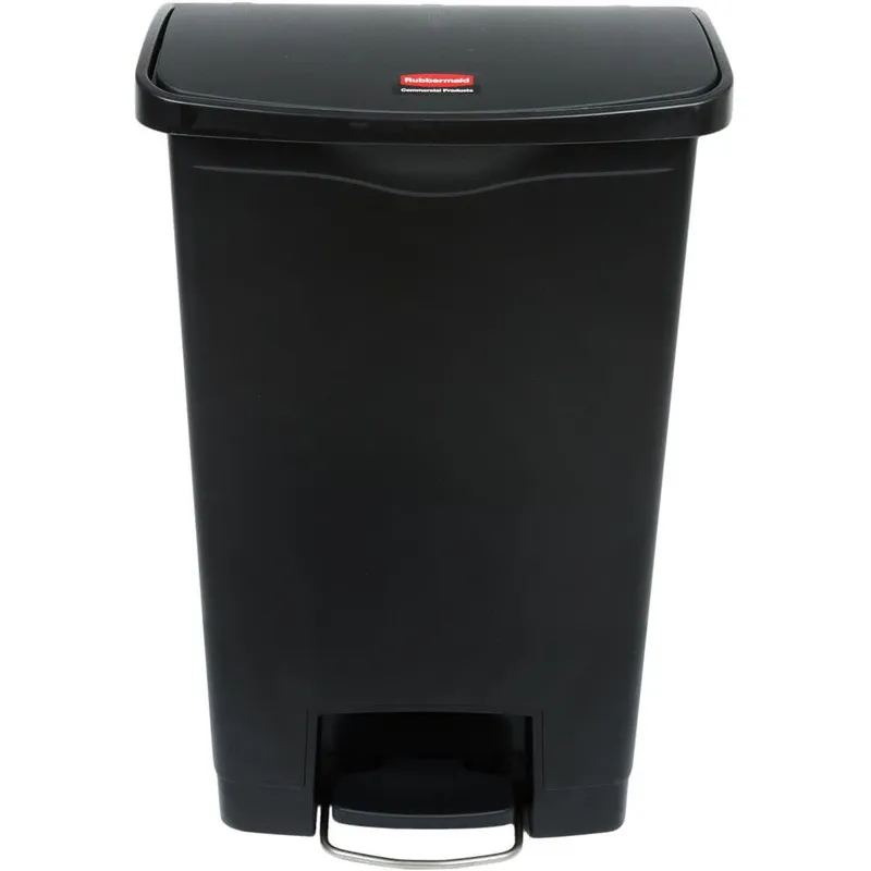 Rubbermaid Step-on keskeny szemetes kuka-fekete-50 literes