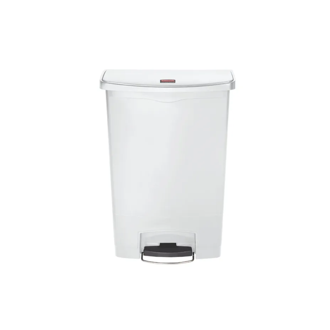 Rubbermaid Step-on keskeny pedálos szemetes kuka- fehér- 90 literes