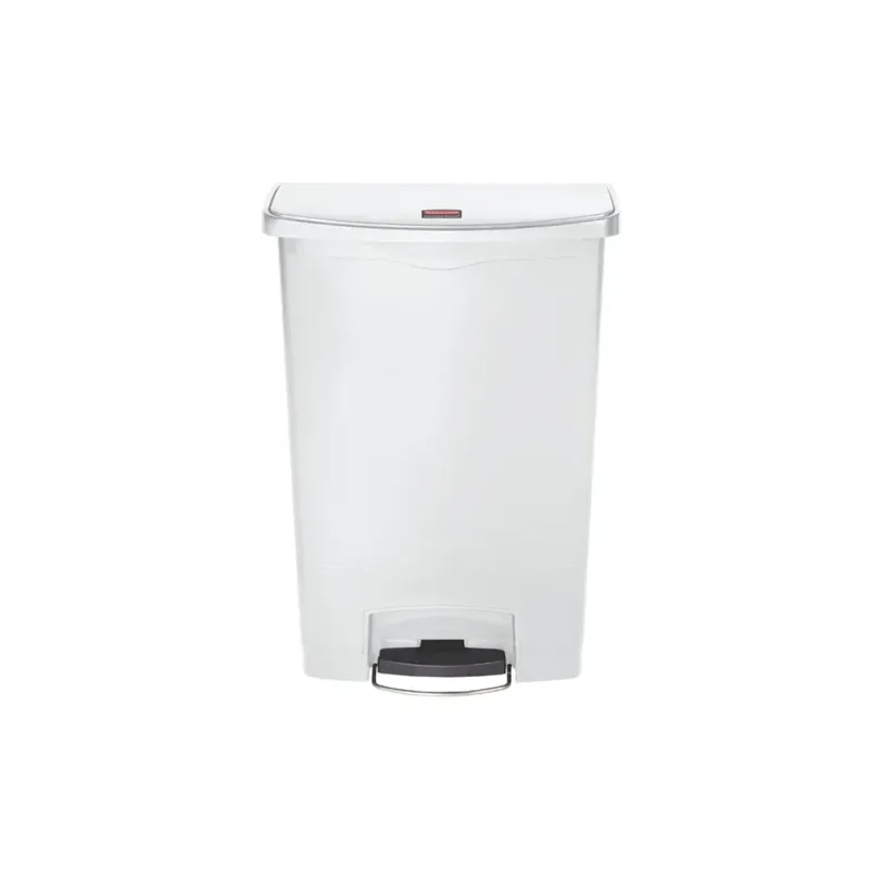 Rubbermaid Step-on keskeny pedálos szemetes kuka- fehér- 90 literes