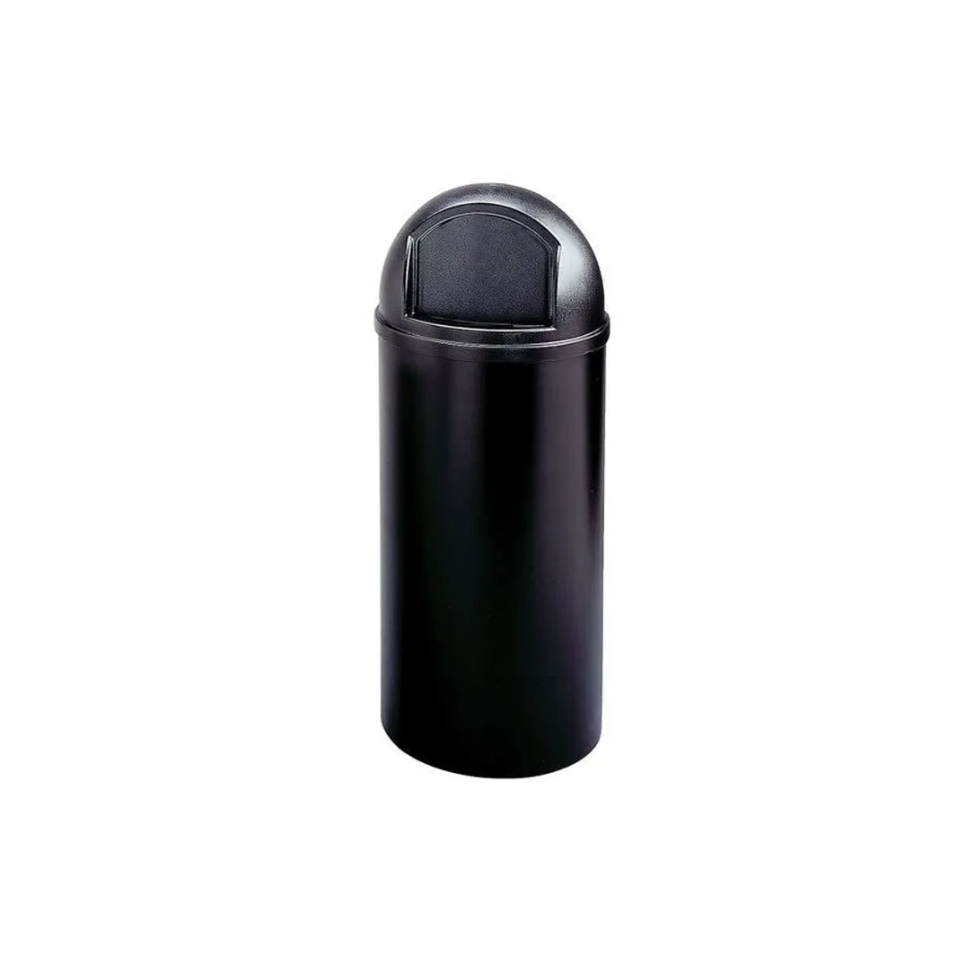 Rubbermaid Marshal-billenőfedeles szemetes-UV álló-fekete-56,8L