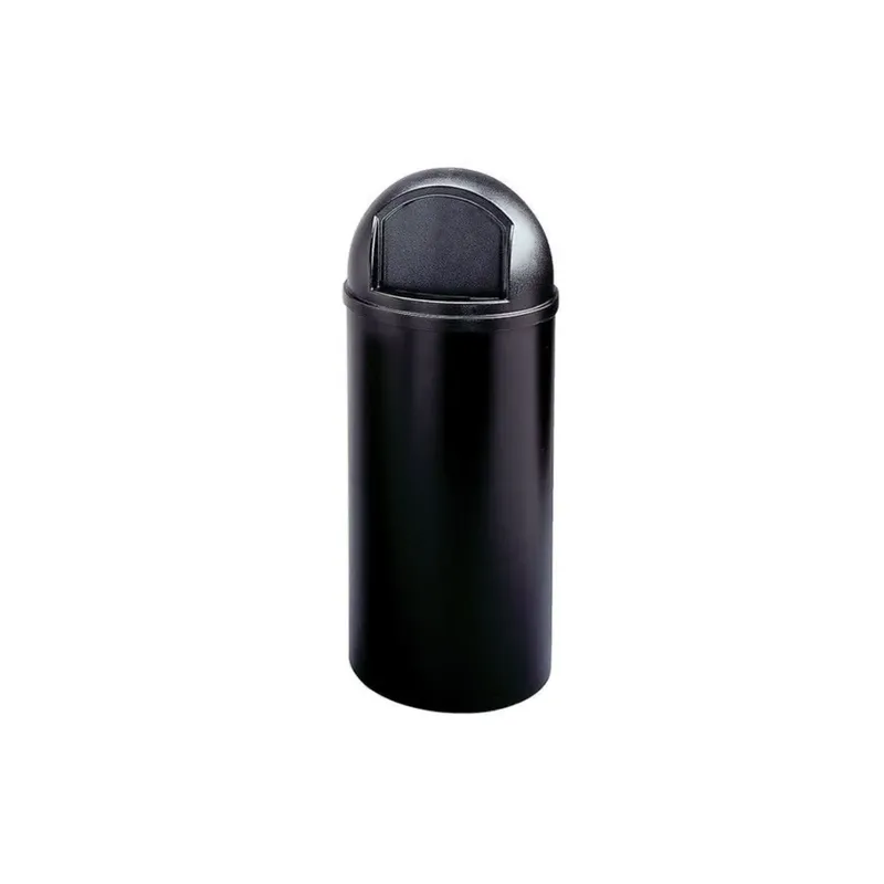 Rubbermaid Marshal-billenőfedeles szemetes-UV álló-fekete-56,8L