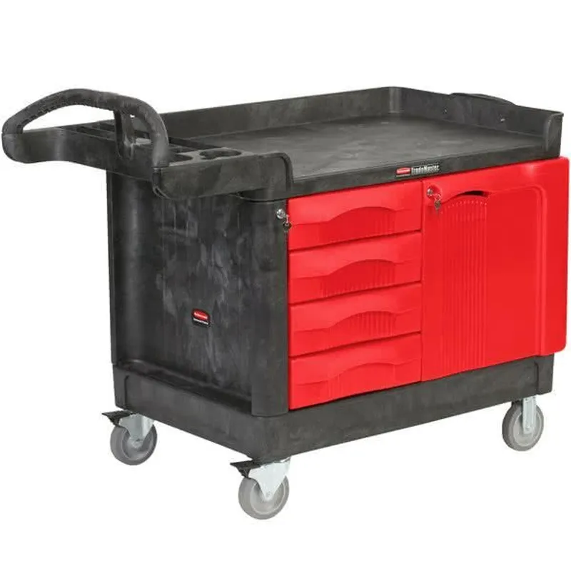 Rubbermaid TradeMaster zárható szerszámos szekrény és kocsi- 4 fiókkal és 1 ajtóval