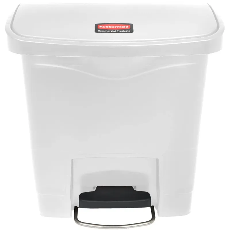 Rubbermaid Step-On keskeny szemetes kuka-15L fehér