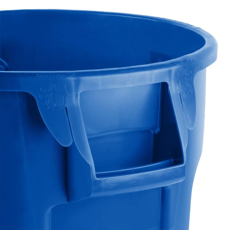 Rubbermaid Brute törhetetlen szemetes konténer 121.1L- kék,szelektív jellel