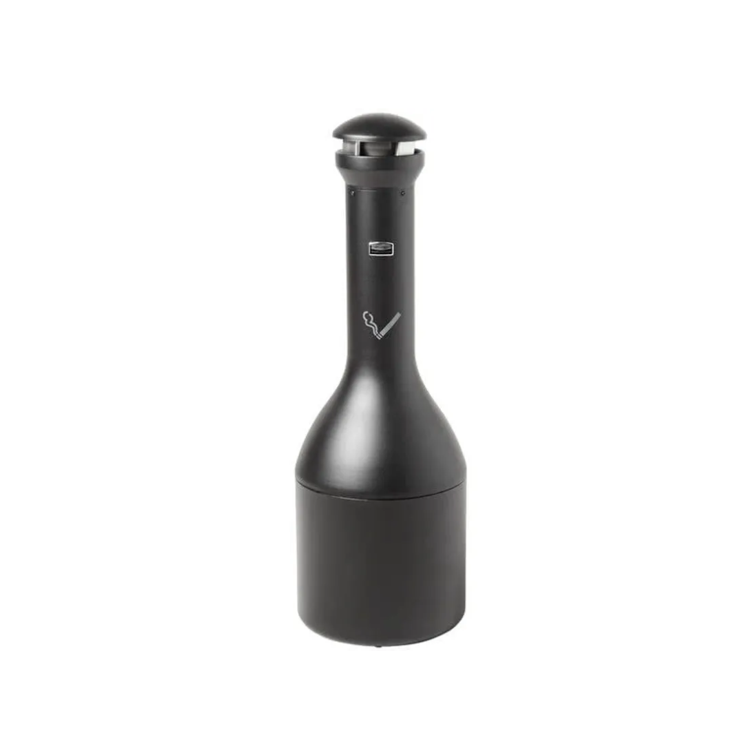 Rubbermaid nagy kapacitású cigaretta csikkgyűjtő torony, design- fekete