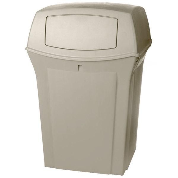 Rubbermaid Ranger kültéri szemetes, zárt 170,3L bézs