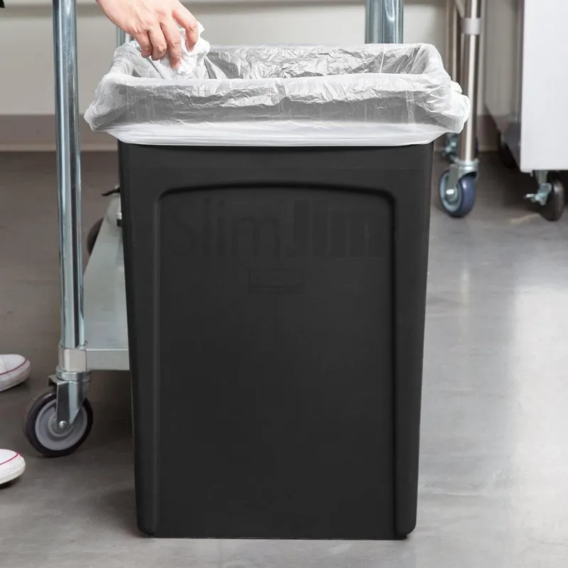 Rubbermaid Slim Jim szemetes kuka- 87L -fekete