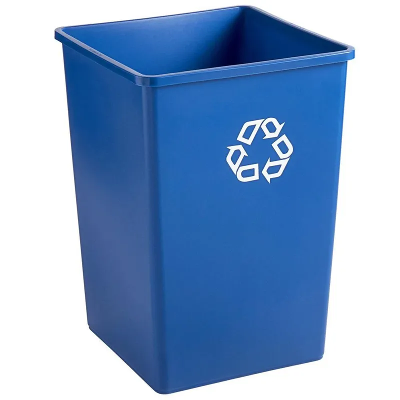 Rubbermaid négyzet alakú irodai szemetes kék ( kartonos = 4db)