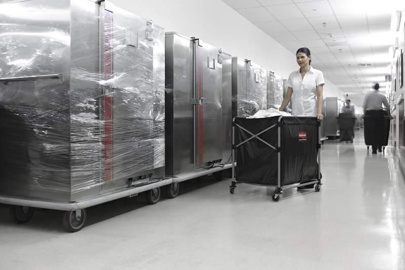 Rubbermaid X-Cart tároló zsák mosodai kocsihoz- 300L fekete színben