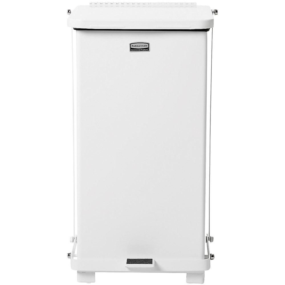 Rubbermaid Defenders acél pedálos szemetes 25L- fehér