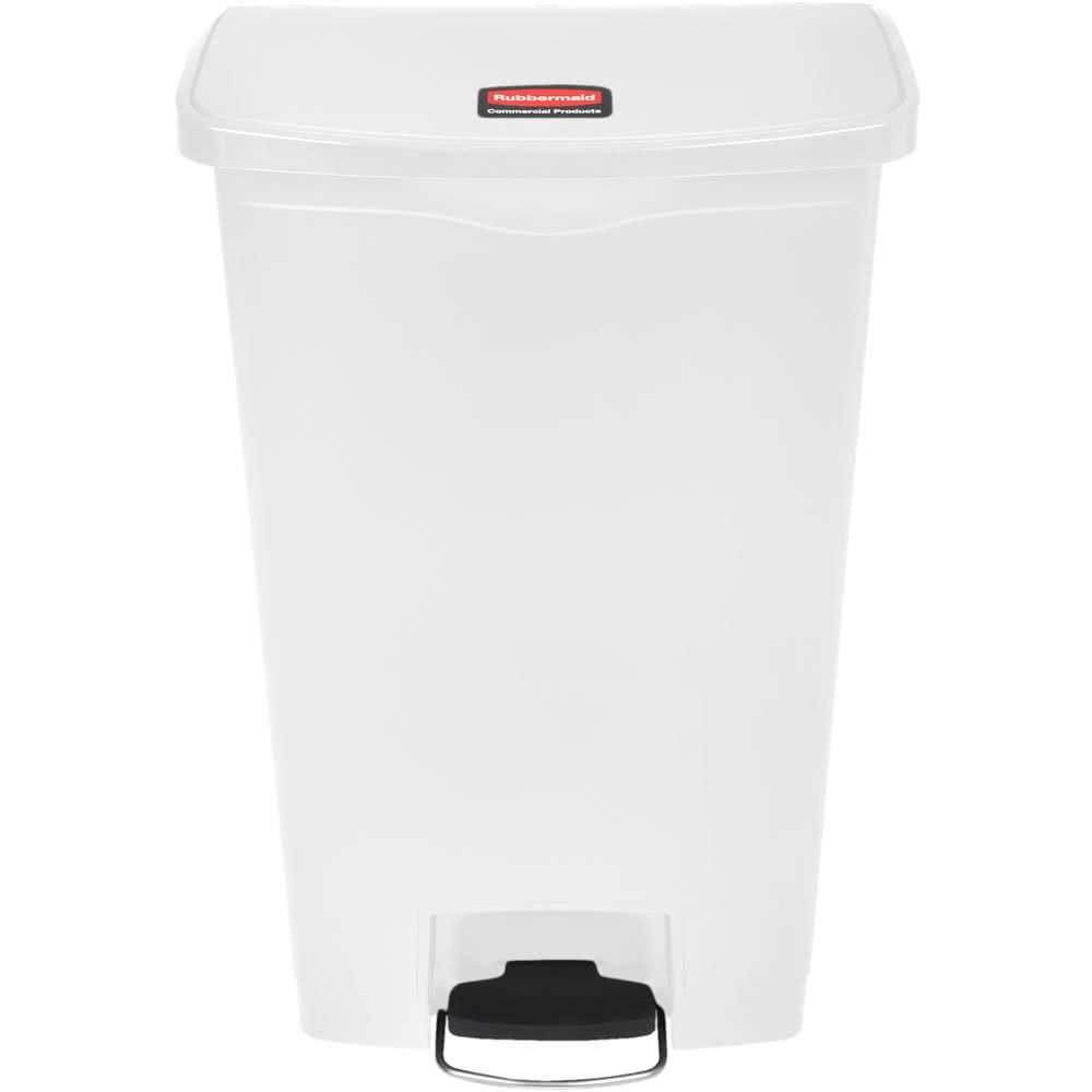Rubbermaid Step-on keskeny pedálos szemetes kuka-fehér- 68L