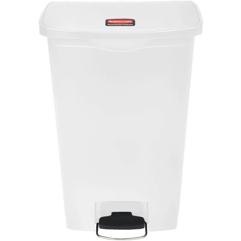 Rubbermaid Step-on keskeny pedálos szemetes kuka-fehér- 68L
