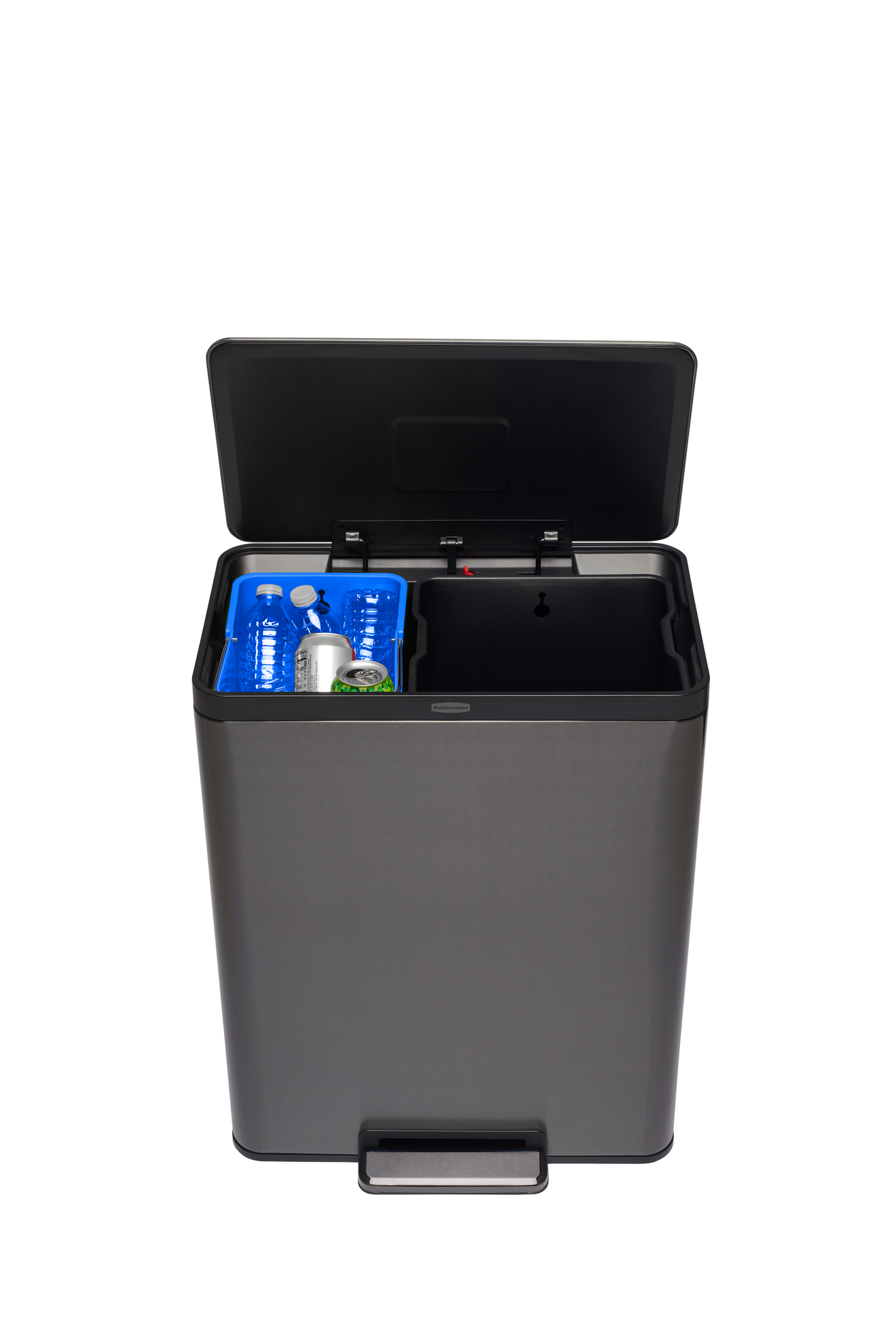 Rubbermaid Elite step-on rozsdamentes acél szemetes - 60L 