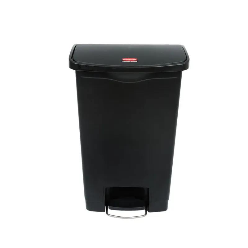 Rubbermaid Step-on keskeny szemetes kuka-fekete-50 literes