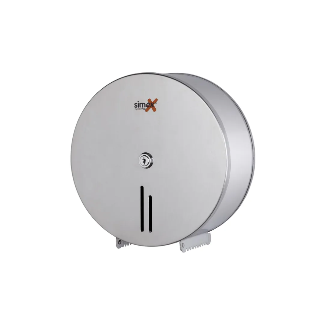 Simex rozsdamentes ipari wc papír adagoló-szatén-Ø285mm