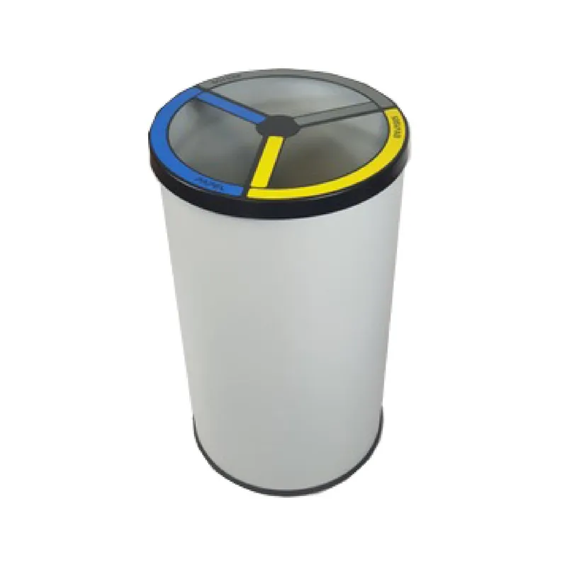 Simex szelektív szemetes, rozsdamentes acél- 150L