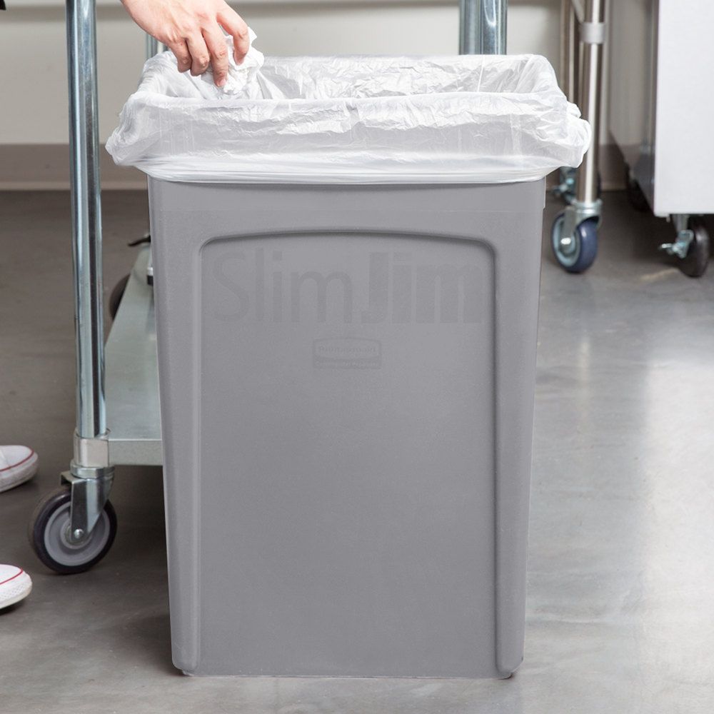 Rubbermaid Slim Jim szemetes kuka- 87L -szürke