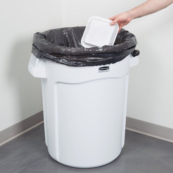 Rubbermaid Brute törhetetlen szemetes konténer- 166L -fehér 