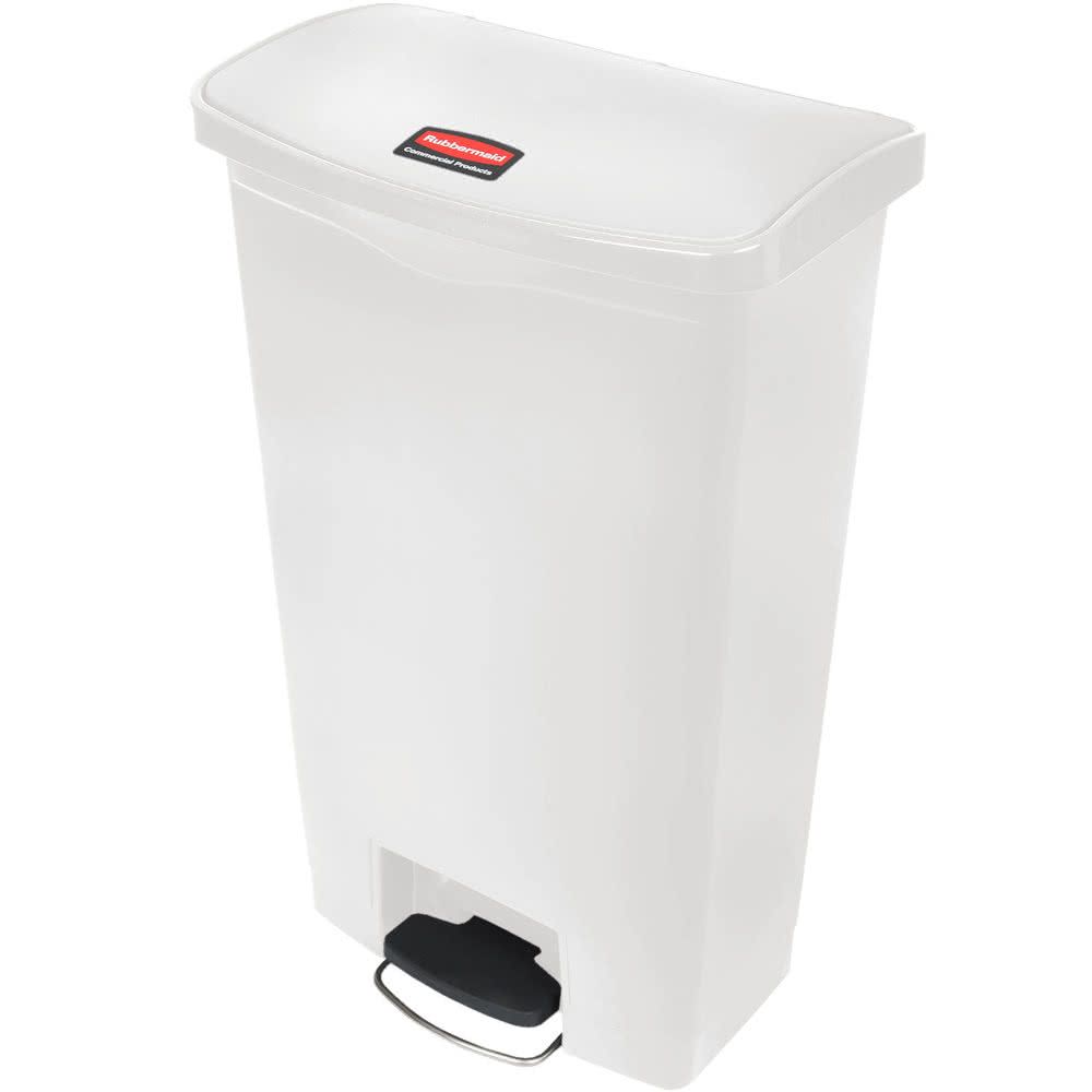 Rubbermaid Step-on keskeny pedálos szemetes kuka-fehér- 68L