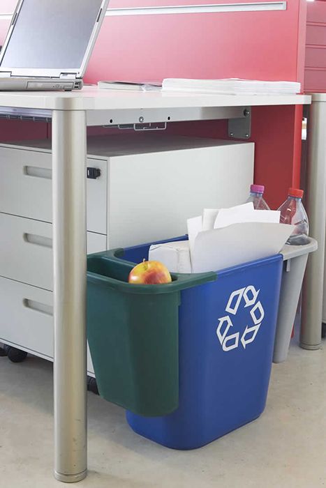 Rubbermaid kiegészítő oldalkuka FG295673BLUE szemeteshez - zöld
