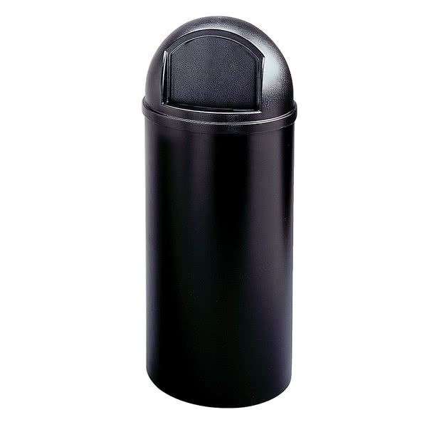 Rubbermaid Marshal-billenőfedeles szemetes-UV álló-fekete-56,8L