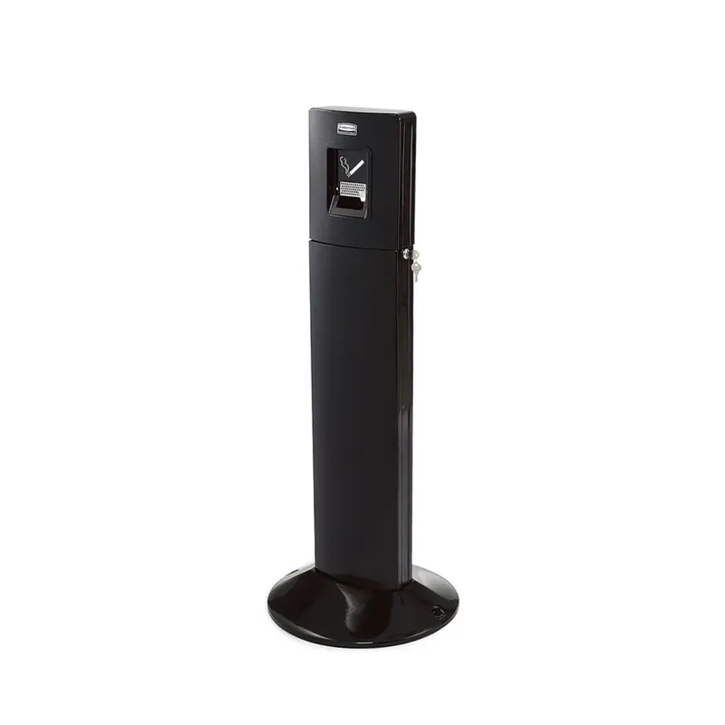 Rubbermaid cigaretta csikkgyűjtő állomás-fekete