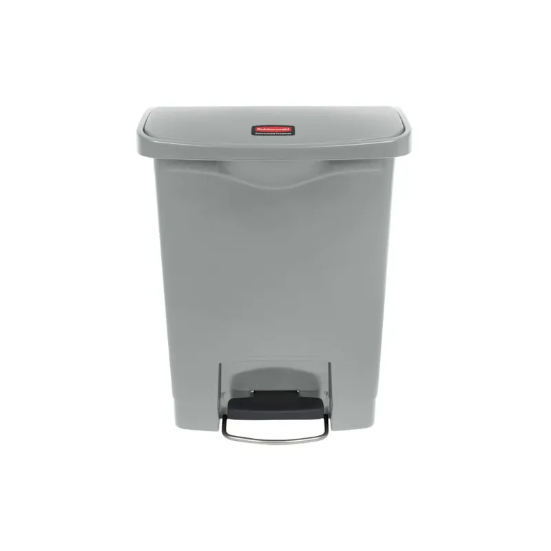 Rubbermaid Step-On keskeny pedálos szemetes kuka-szürke-30 literes