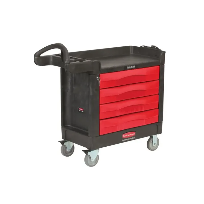 Rubbermaid TradeMaster mozgatható és zárható szerszámos szekrény és kocsi- 4 fiókkal