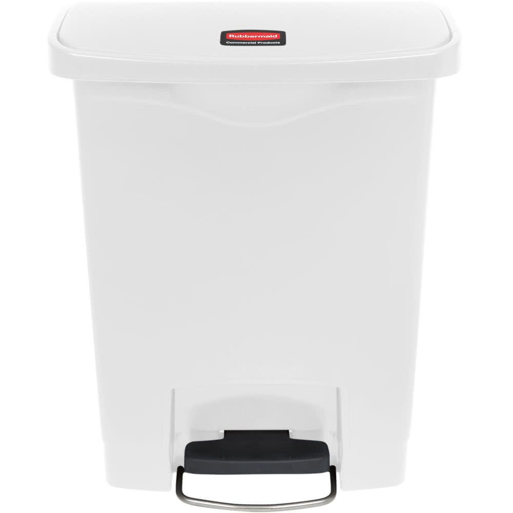 Rubbermaid Step-On keskeny pedálos szemetes kuka-fehér-30L