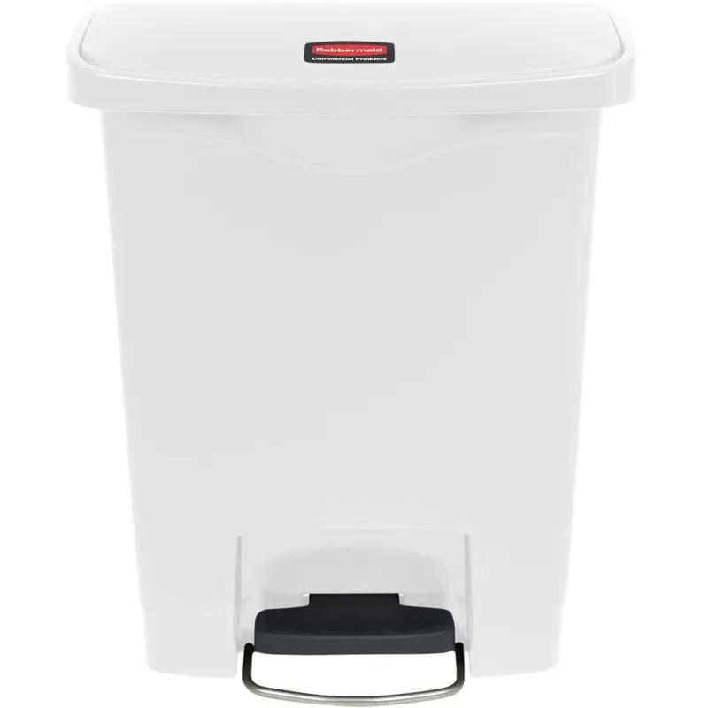Rubbermaid Step-On keskeny pedálos szemetes kuka-fehér-30L