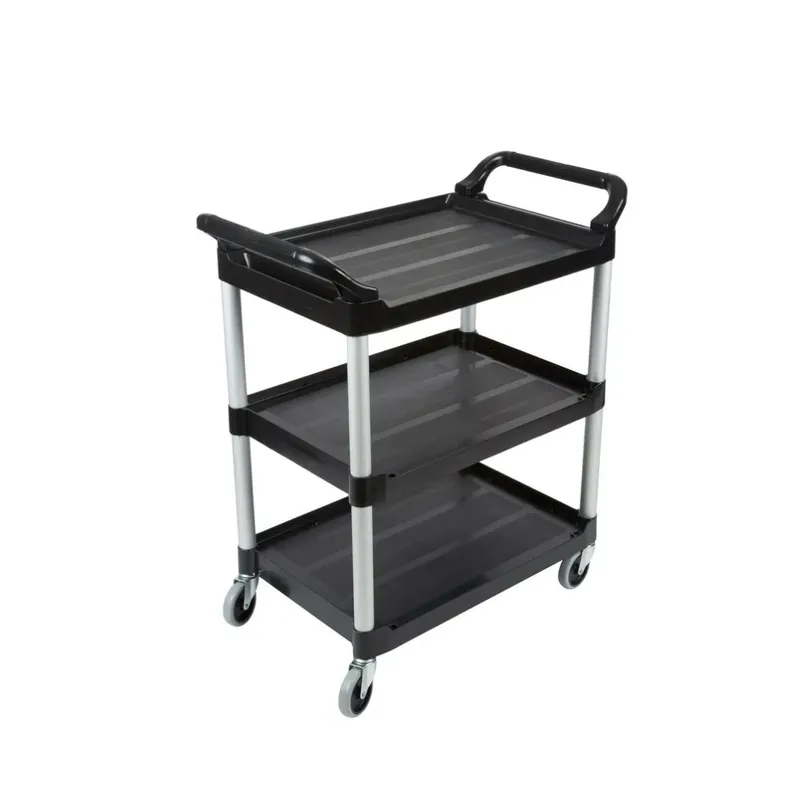 Rubbermaid kisméretű szervízkocsi, fekete