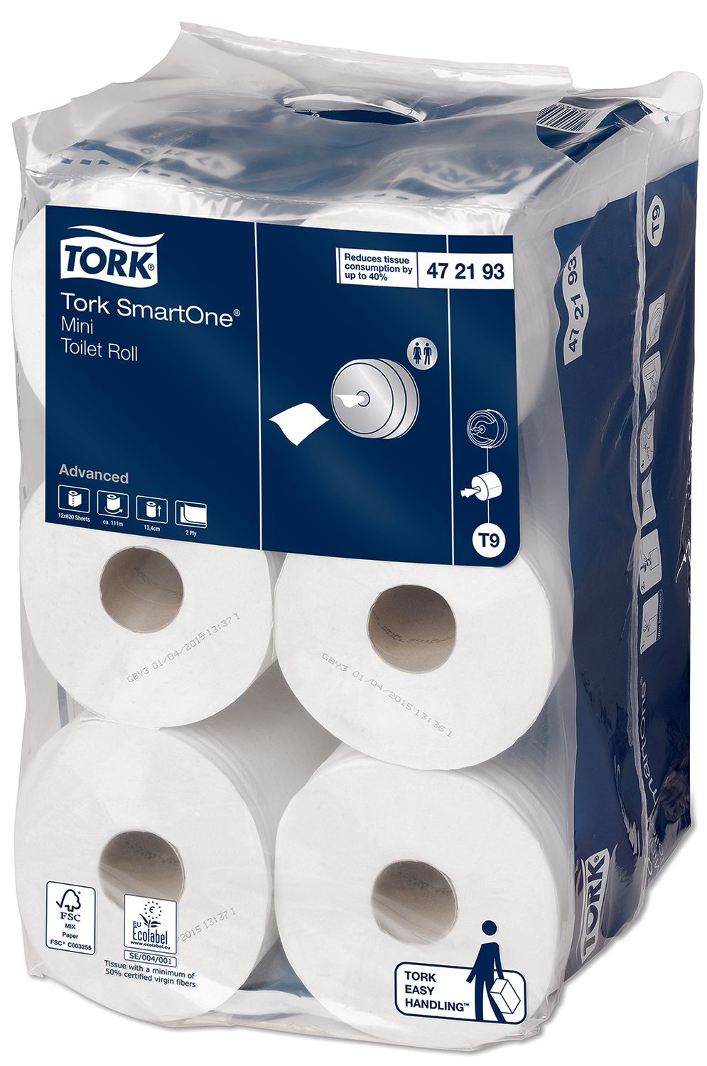 Tork SmartOne Mini WC papír- 2 rétegű