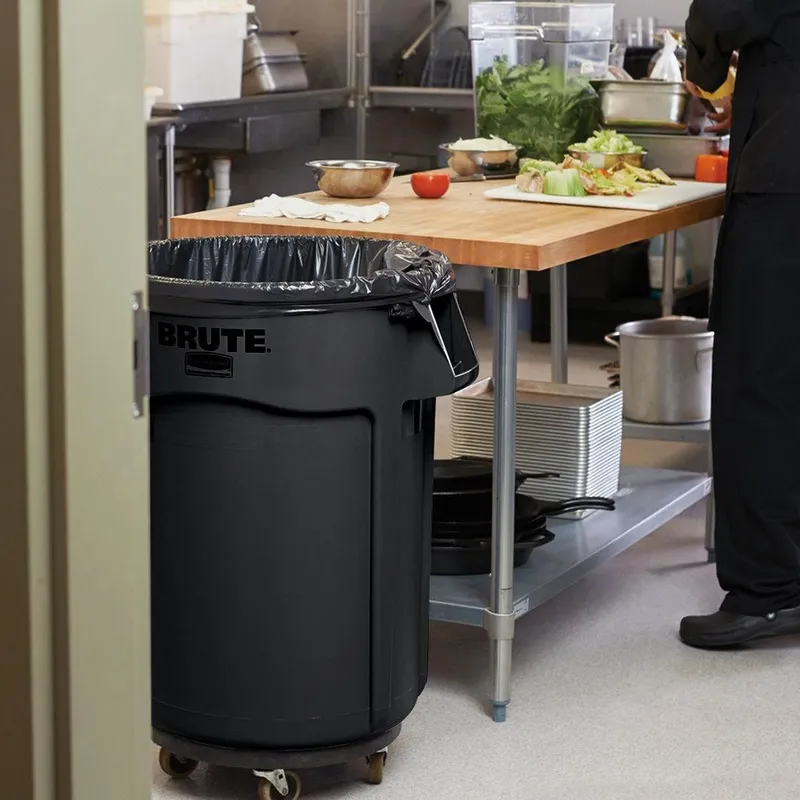 Rubbermaid Brute törhetetlen szemetes konténer-166,5 literes-fekete